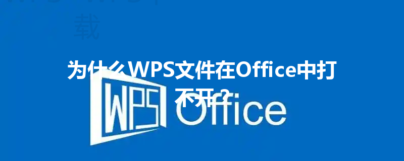 为什么WPS文件在Office中打不开？ 三